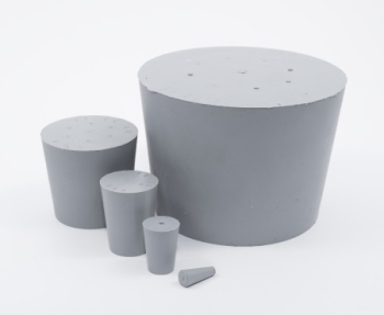 Gummistopfen, grau, konische Form, Ø 100-87 mm, ohne Bohrung